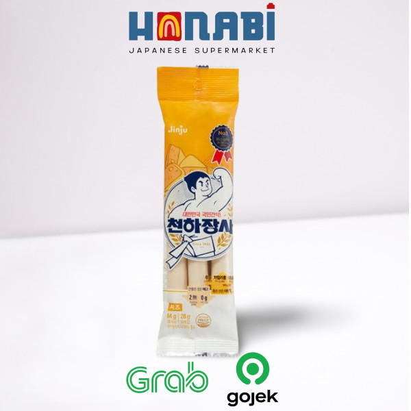 

Jinju Fish Cake With Cheese Sausage 84g - Sosis Keju Made In Korea