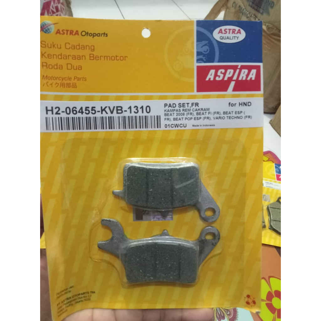 Kampas rem depan beat scoopy vario 125 dll variasi
