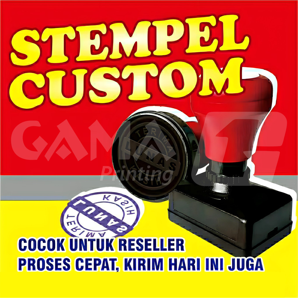 

Stempel Flash Warna Custom Sehari Jadi Anti Luntur