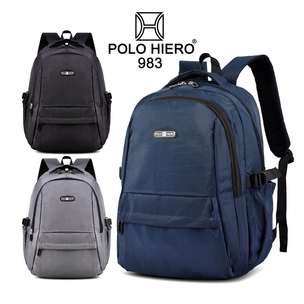 Polo Hiero Tas Sekolah Polo Hiero 983 Tas Ransel Laptop Pria