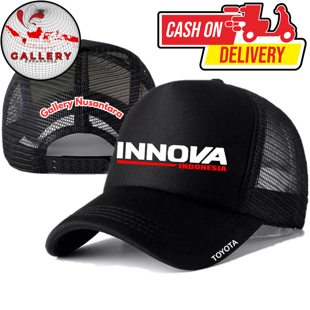 Gallery Nusantara Topi Trucker TOYOTA INNOVA - Topi Distro TOYOTA INNOVA Logo - Topi TOYOTA INNOVA P