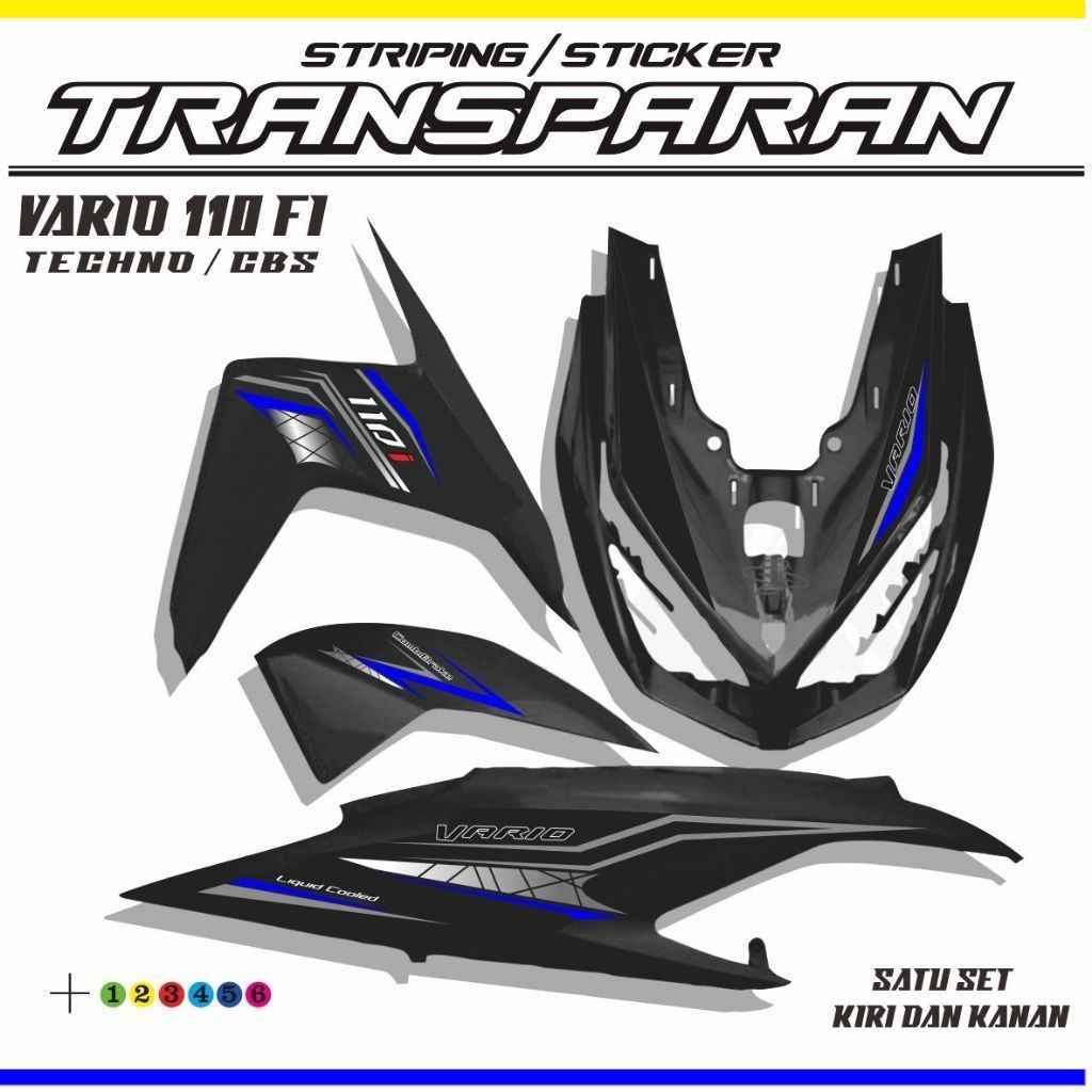 COD / STIKER VARIO OLD 110 TECHNO / STRIPING VARIO 110 TECHNO /VARIO 110 CBS STIKER TRANAPARAN MOTIF