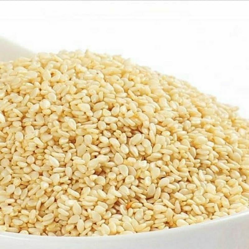 

Biji Wijen Putih/ Wijen Kemasan Repack 100gr Wijen Mentah/Sesame putih
