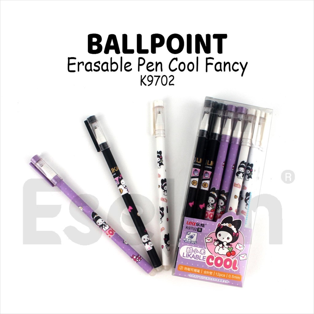 1pak Pulpen Hapus COOL  / Astronout / 12 pcs Pulpen Hapus Fancy