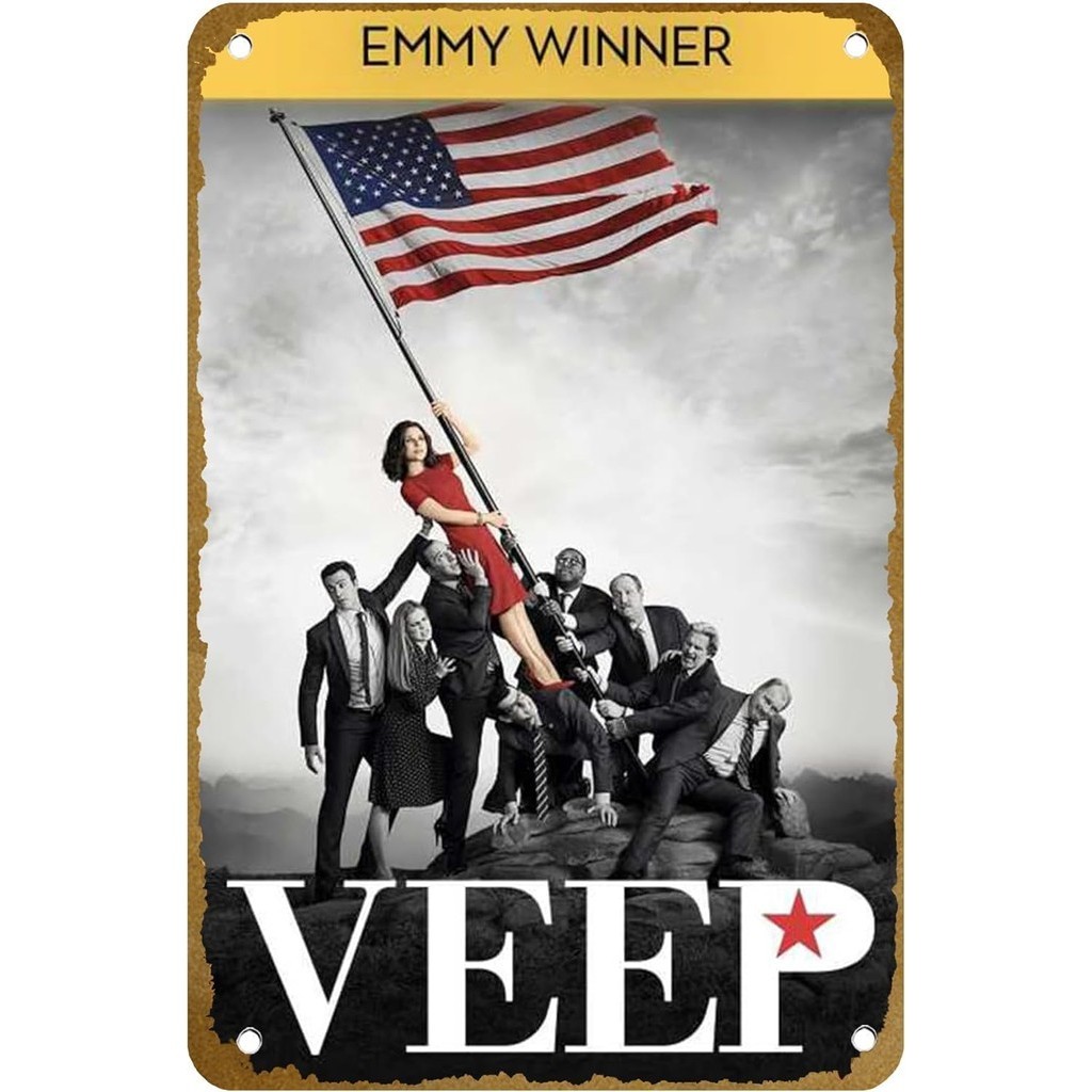 Veep (2012) Show Poster Vintage Metal Tin sign Logo Family Club Bar Cafe Bedroom Art Wall Decoration