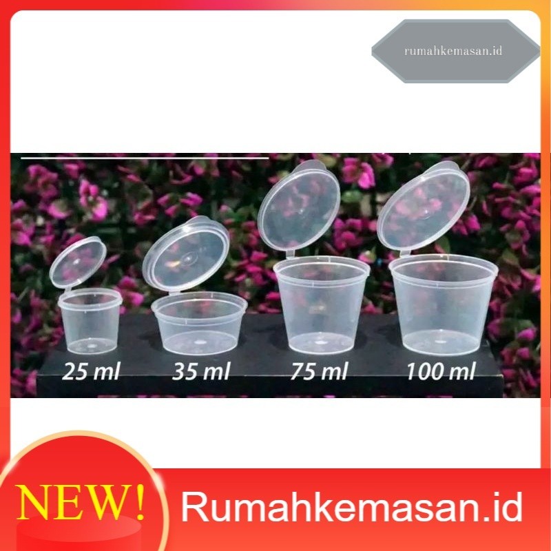 TERMURAH Thinwall Cup Saus sambal 75 mL / Cup sauce sambal LUX 75ml isi 50 (NGANJUK)