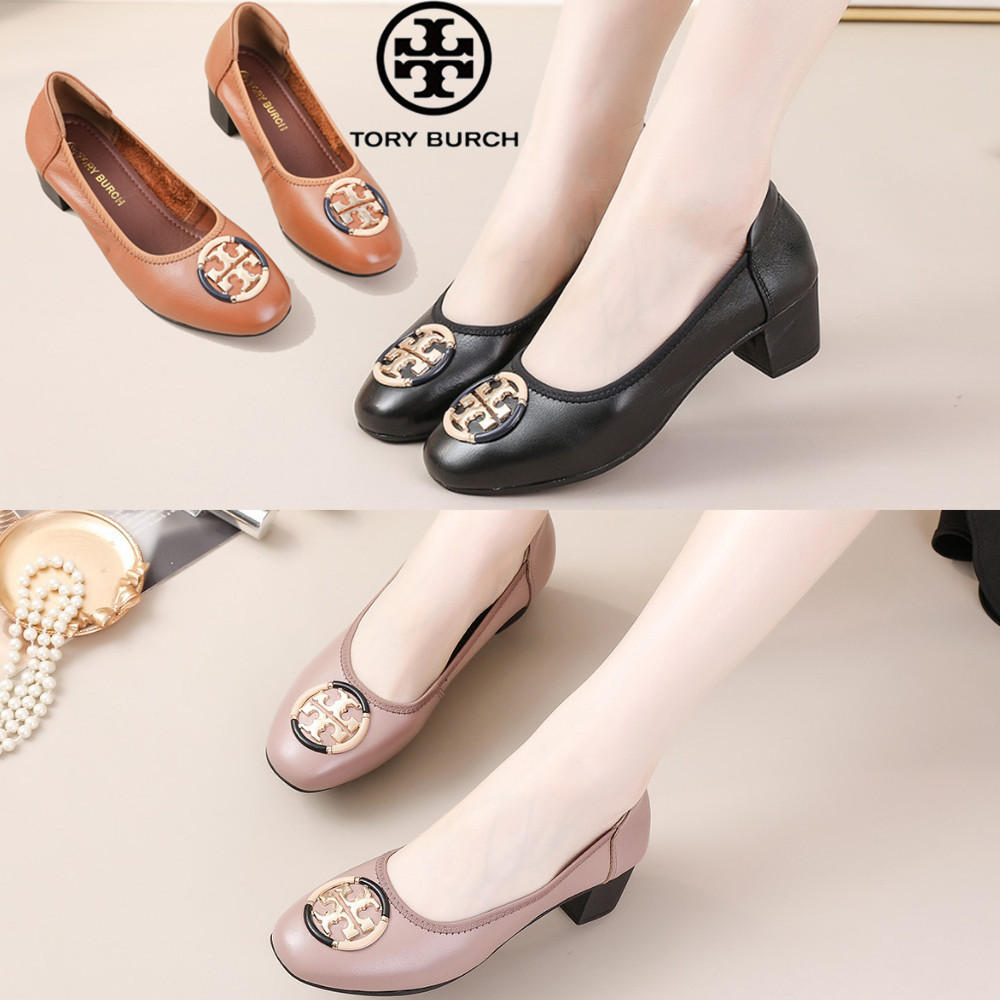 Tory burch Miror Sepatu Wanita  tinggi 5cm ballerinaTory burch Sepatu full kulit tory balerina wanit