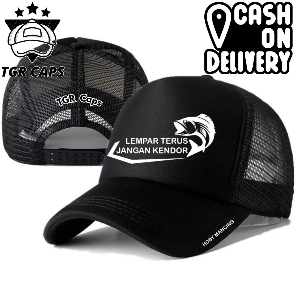 TGR Caps Topi Trucker HOBI MANCING - Topi Distro HOBI MANCING Logo - Topi HOBI MANCING Premium - Top