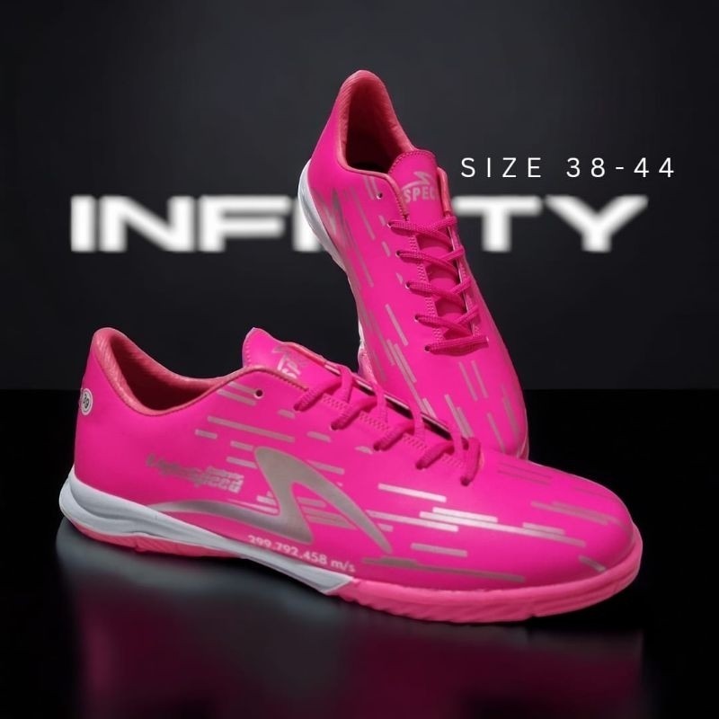 RT7UY sepatu futsal specs accelerator lightspeed reborn diva pink
