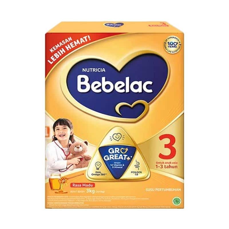 

BEBELAC 3 VANILLA SUSU PERTUMBUHAN BUBUK 1000 GR 1800 GR