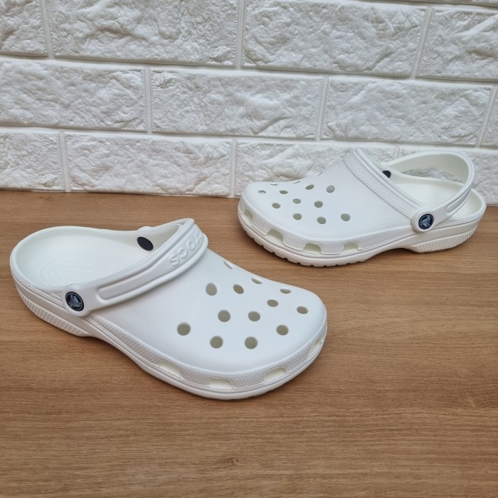 PROMO CROCS LITERIDE CLOG CLASSIC/CROCS/CROCS PRIA/SANDAL CROCS PRIA - Putih, 37 TERMURAH