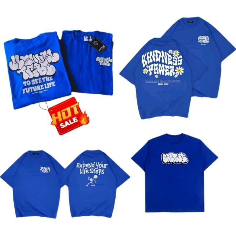 SOFIASTORE | Kaos pria distro TSH to see blue / kaos kaligrafiti jogja