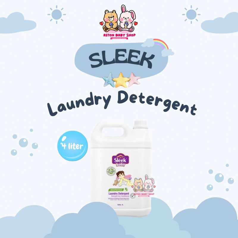 Sleek Baby Laundry Detergent 4 L Jerigen Sleek Detergent 4 Liter Sleek detergent bayi