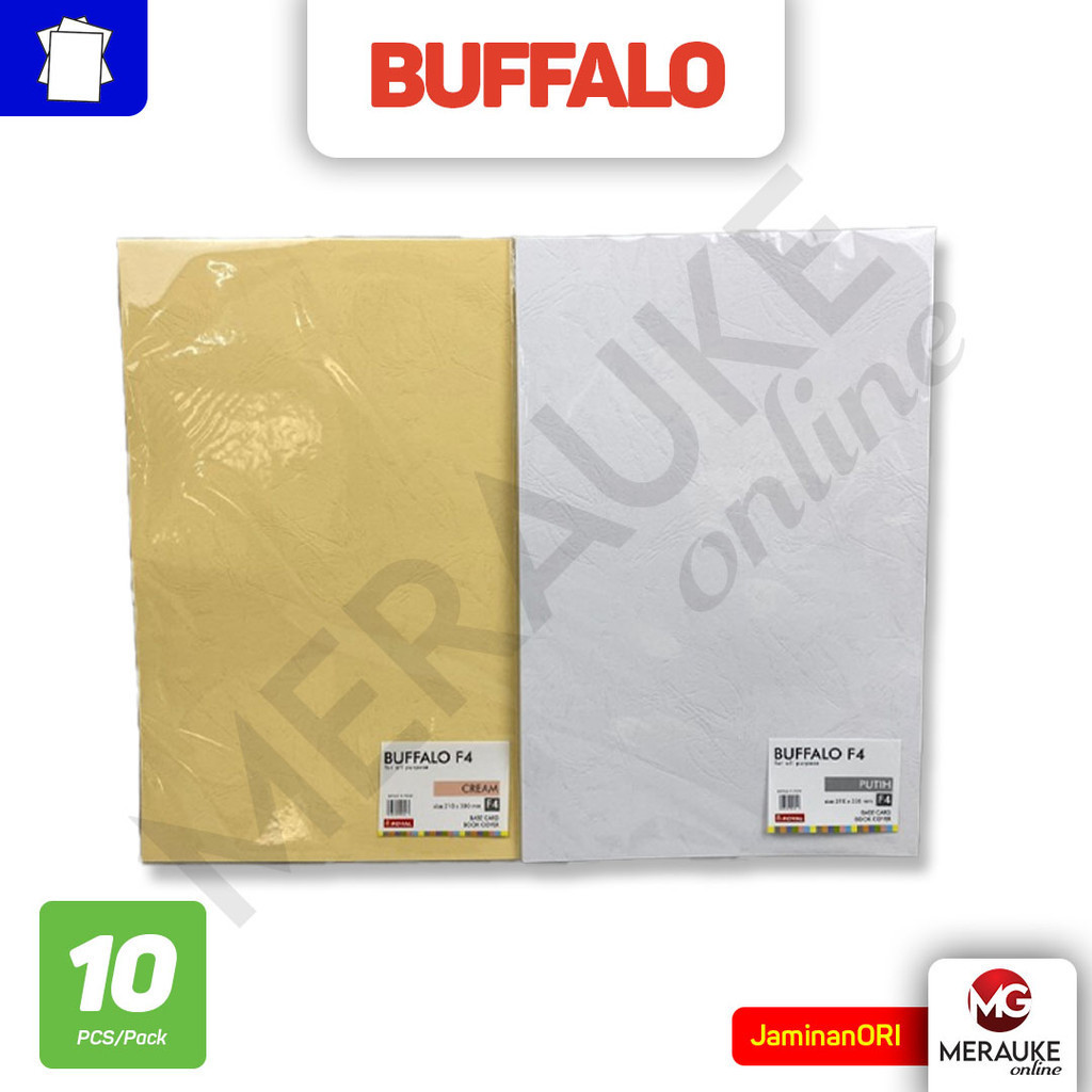 

Kertas Jilid Buffalo F4 160gsm (1 Pack isi 10 Lembar)