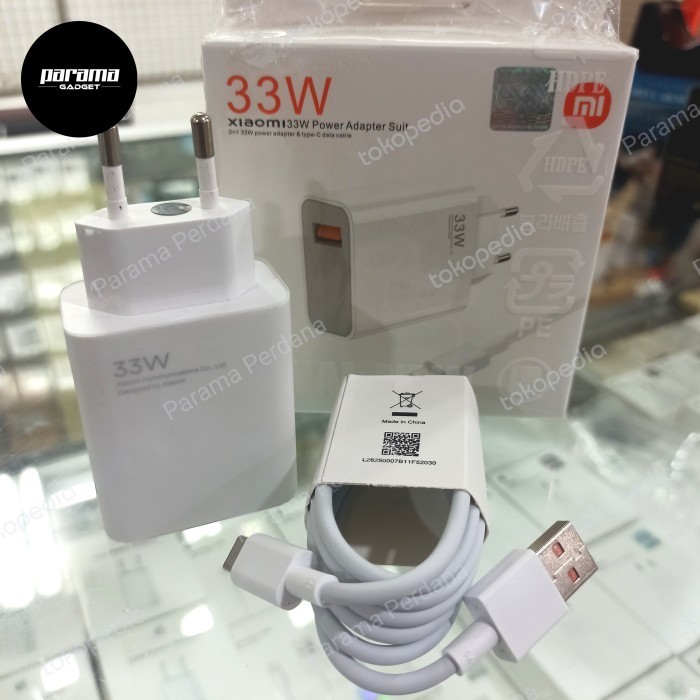 Power adapter charger xiaomi 33 watt original 100%