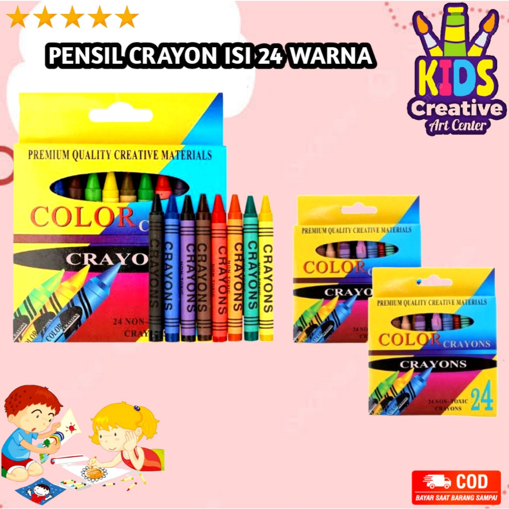 

PENSIL CRAYON ISI 24 WARNA / PENSIL WARNA GAMBAR 24PCS / CRAYON SET ANAK 24 ART SET / ARTSET 24 PCS / PENSIL KRAYON ANAK / S N