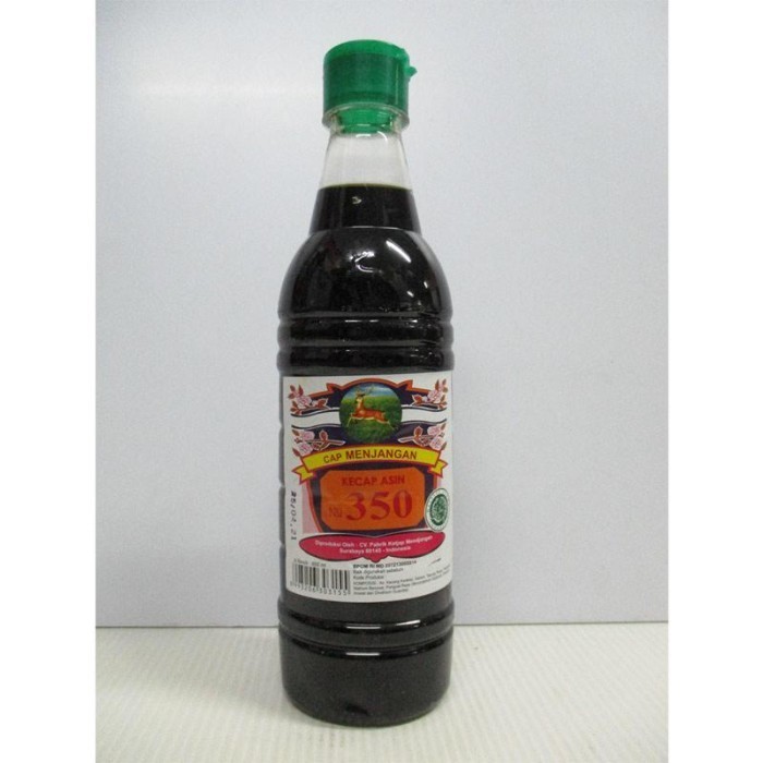 

Kecap Asin Menjangan no 350 600ml Botol Hijau