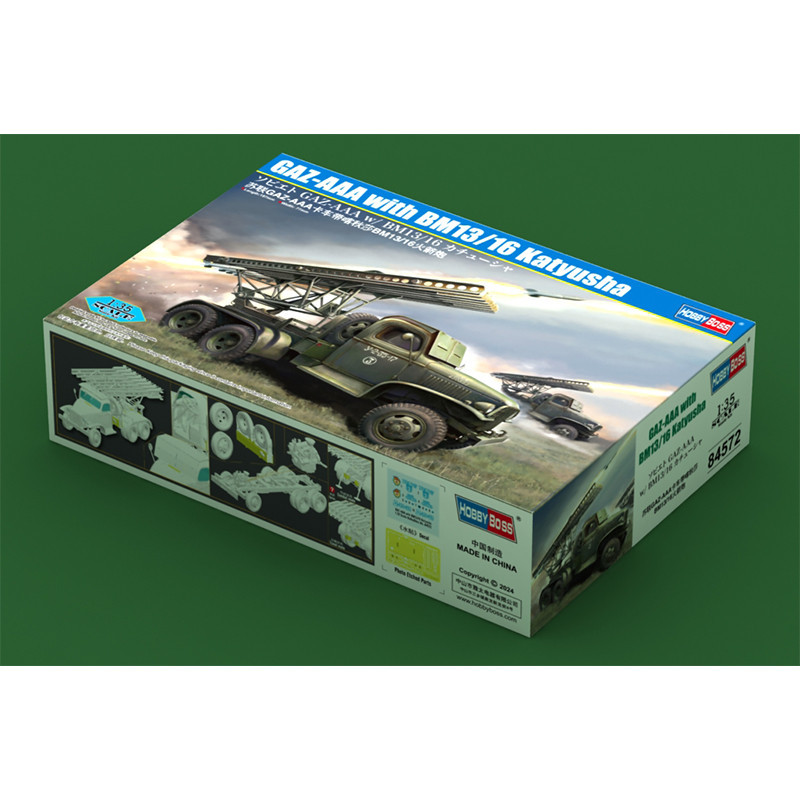 Hobbyboss 84572 1/35  ZTL-11 CCKW-352 with BM13/16 Katyusha  Static Display Hobby Display Toy Plasti