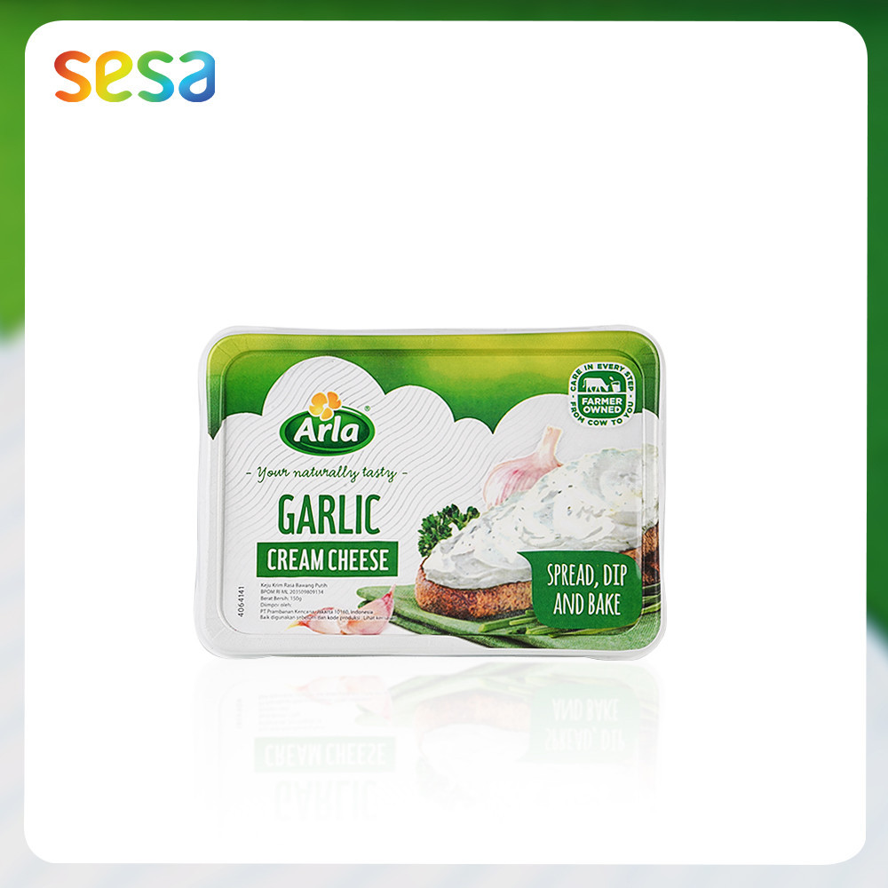 

ARLA Natural Garlic Fresh Cheese 150gr - Keju Sehat