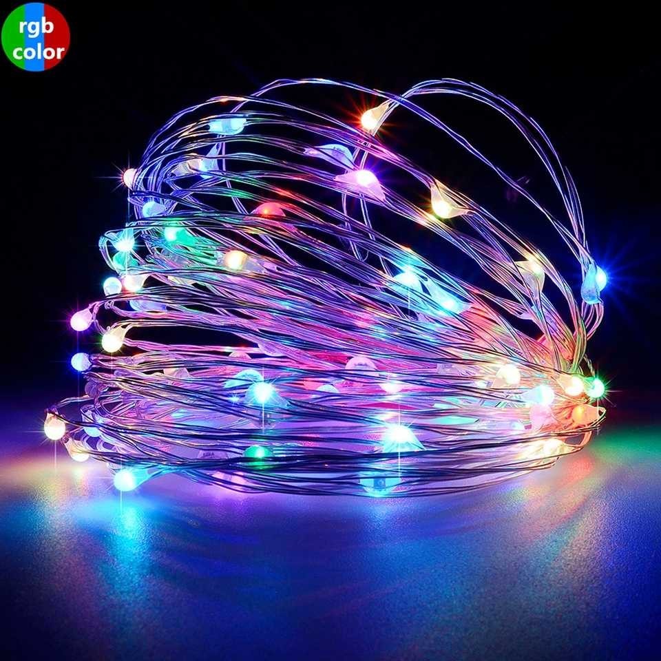 COD Lampu Hias String Lights LED RGB USB Dekorasi Rumah Kamar Tidur Pelaminan Lamaran Wedding Warna 