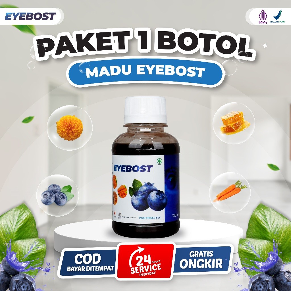 

Eyebost Vitamin Mata Original Madu Herbal Alami 130ml