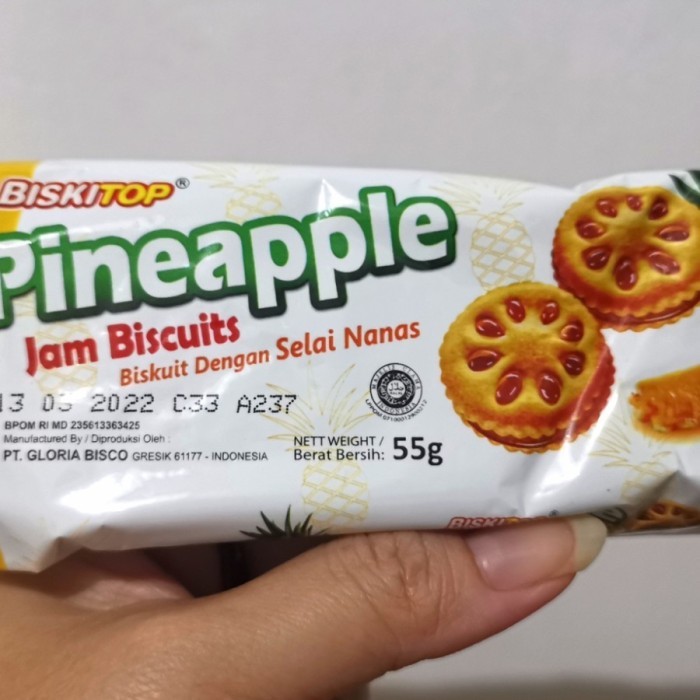 

Biskitop Pineapple Jam Biscuit 60gr/Snack Ulang Tahun/ Biscuit Anak