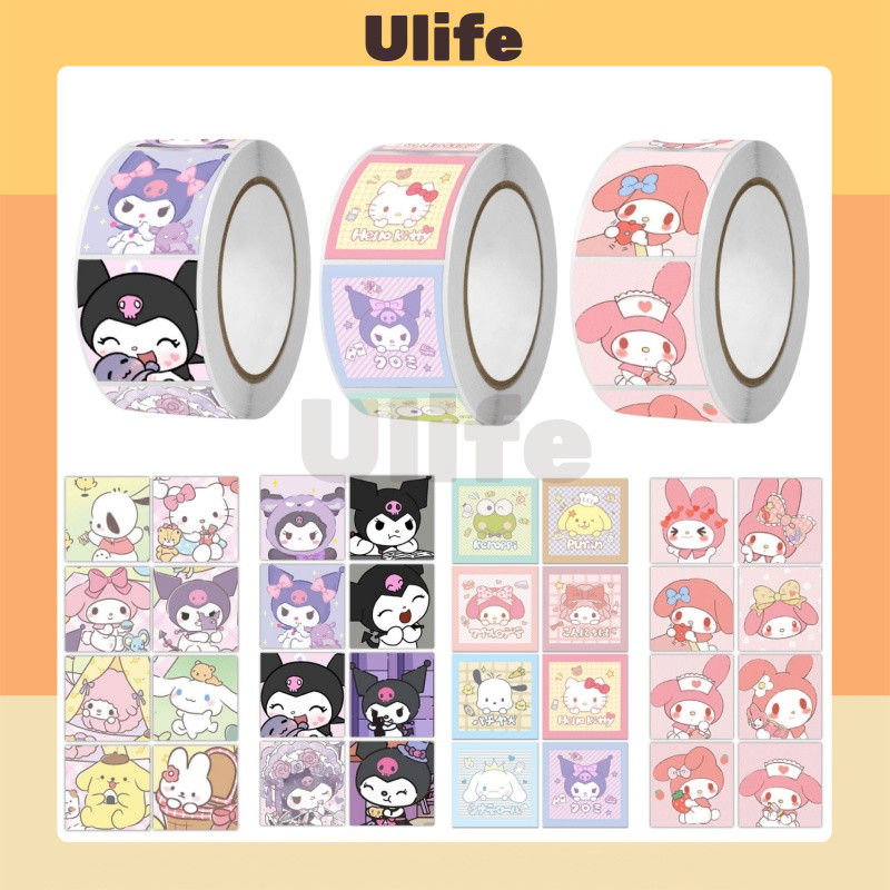 

Stiker Sanrio Sticker Sanrio Kuromi My Melody Cinnamorol Purin Stiker Roll Stiker Cute Stiker Tape Cartoon