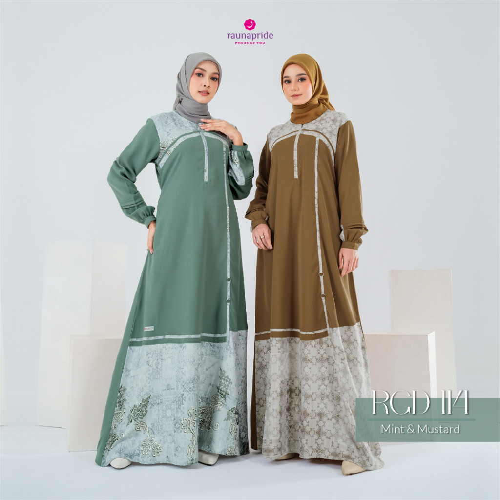 Dress Rauna Pride - Baju Muslim - Rauna Gamis Dewasa 114 - RGD 114