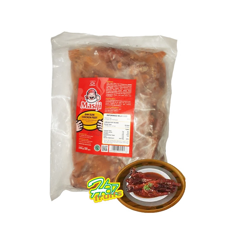 

Masiji Dim Sum Chicken Feet | Kaki Ayam Olahan Berbumbu Ala Dim Sum 1 Kg