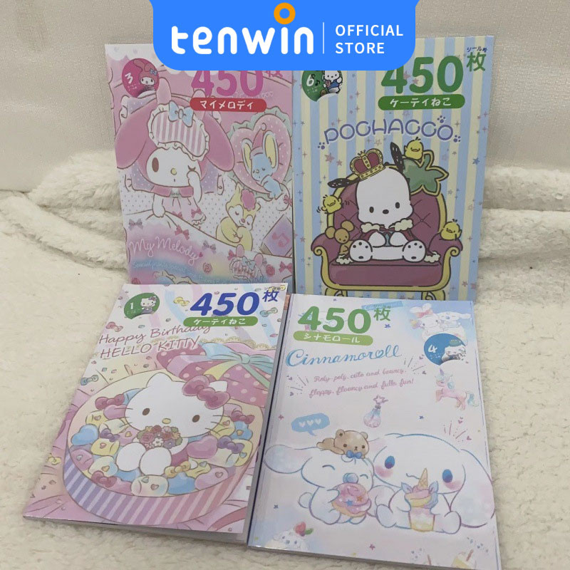 

busy book/buku busy book450pcs Stiker Kartun Sanrio Kuromi Lucu Untuk DIY Scrapbook-tenwin offical