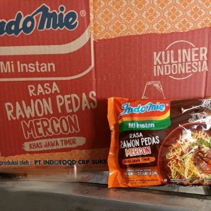 

Indomie Rawon Pedas Mercon 1 Dus