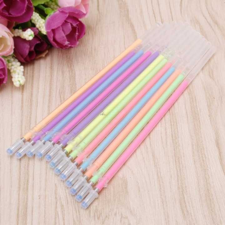 

OOTDTY Pulpen Gel Warna 0.7mm Refill Neon Pastel Metal Glitter 48 PCS