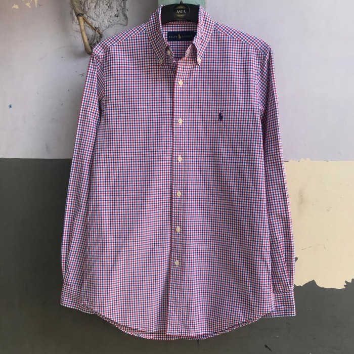 Kemeja pria Ralph Lauren lengan panjang preloved L.54