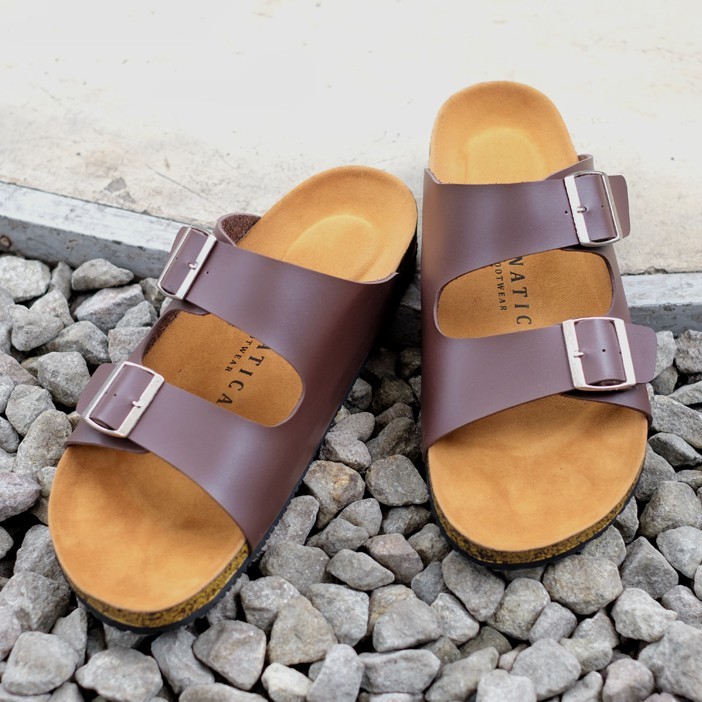 Sandal Casual Pria Sndal Cowok Outdoor ORIGINAL CRACKER BROWN  AURIERMAX x LVNATICA