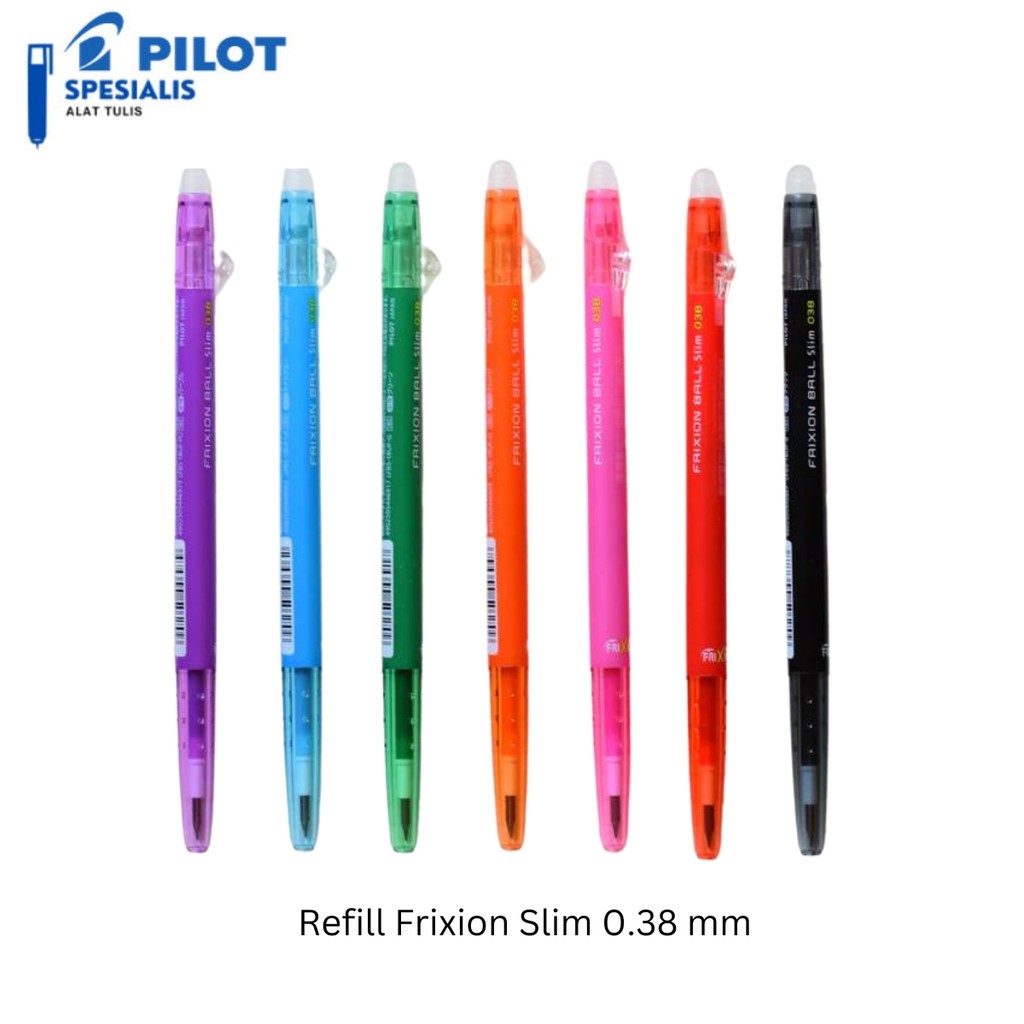 

Pulpen Pilot Frixion Slim 0.38 mm Colors Pulpen Erasable Bisa Dihapus - Satuan