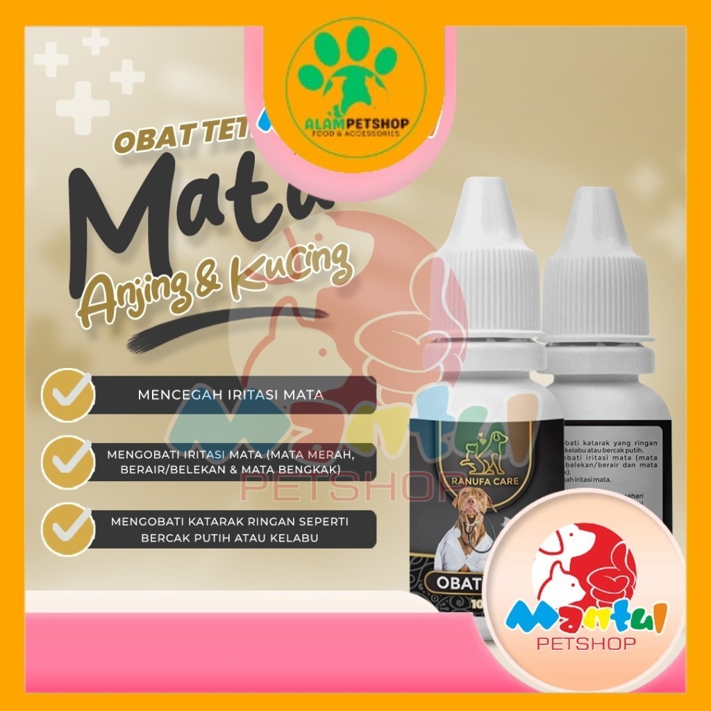 RANUFA 0bat Tetes Mata Kucing Dan Anjing 10ml
