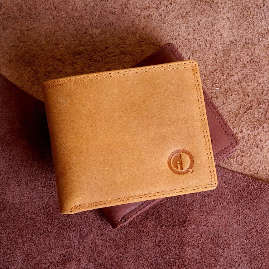 Dompet LIPAT Pria Pendek Lipat Full Kulit Sapi ASLI QI LEATHER PREMIUM / Dompet Cowok Slim 16 slot -