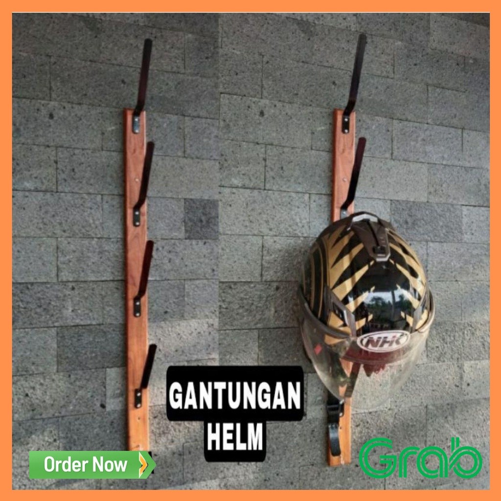 Gantungan Helm Serbaguna dinding Rak Helm 4 susun