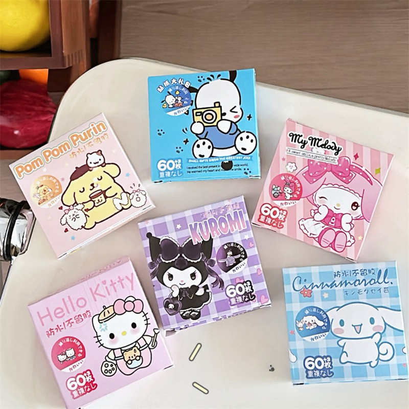 

Pomponi 100 Lembar Sticker Sanrio Terbaru Mini Box DIY Decor Tumble Case Diary RT185