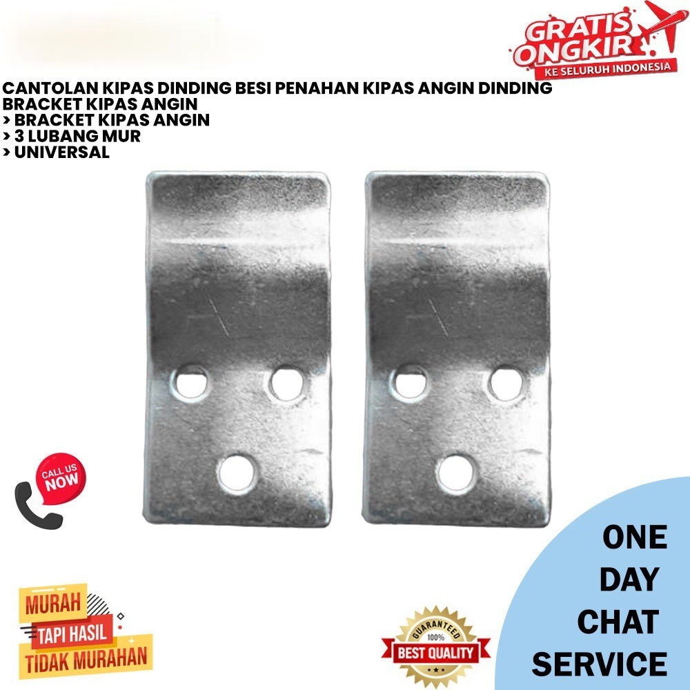 CANTOLAN KIPAS ANGIN DINDING BESI PENAHAN KIPAS ANGIN DINDING BRACKET HANGER GANTUNGAN PLAT BESI KIP