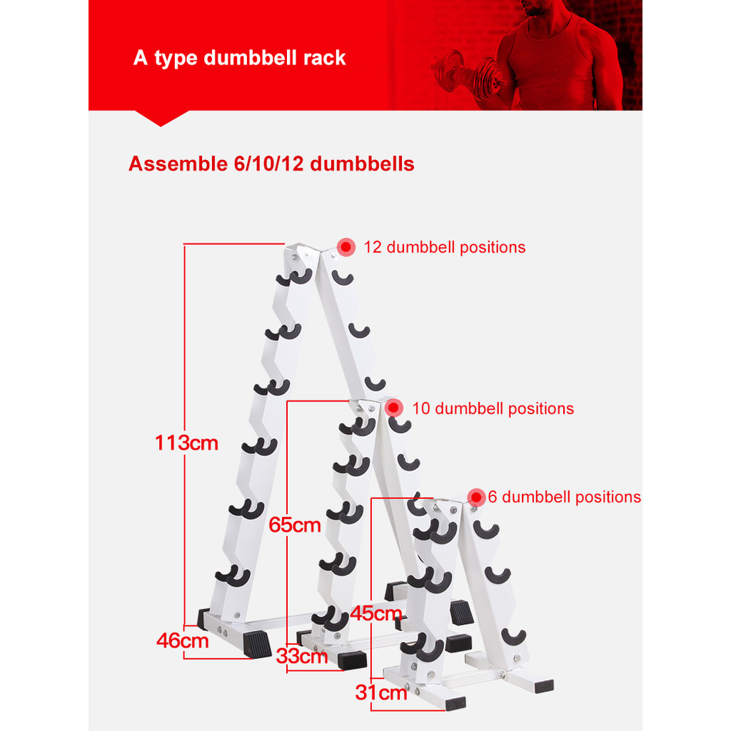 Rak Dumbel Rack Dumbell Tempat Barbell