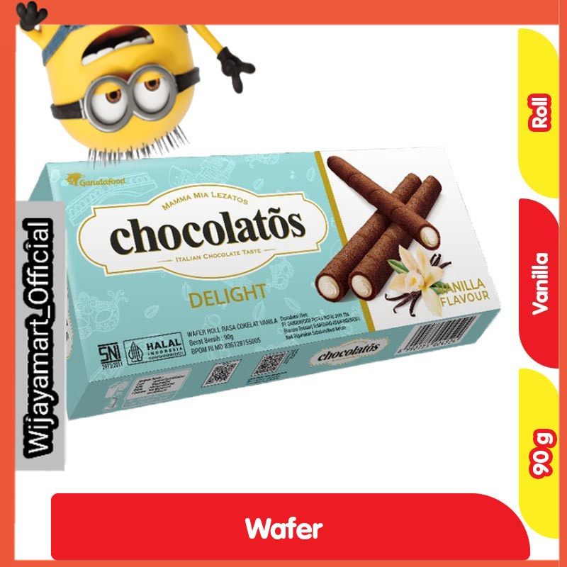 

Chocolatos Delight Wafer Roll Vanila 90 g