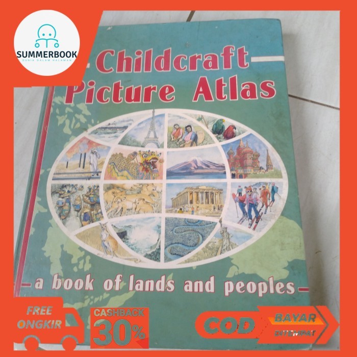 CHILDCRAFT PICTURE ATLAS A BOOK OF LANDS AND PEOPLES-C1