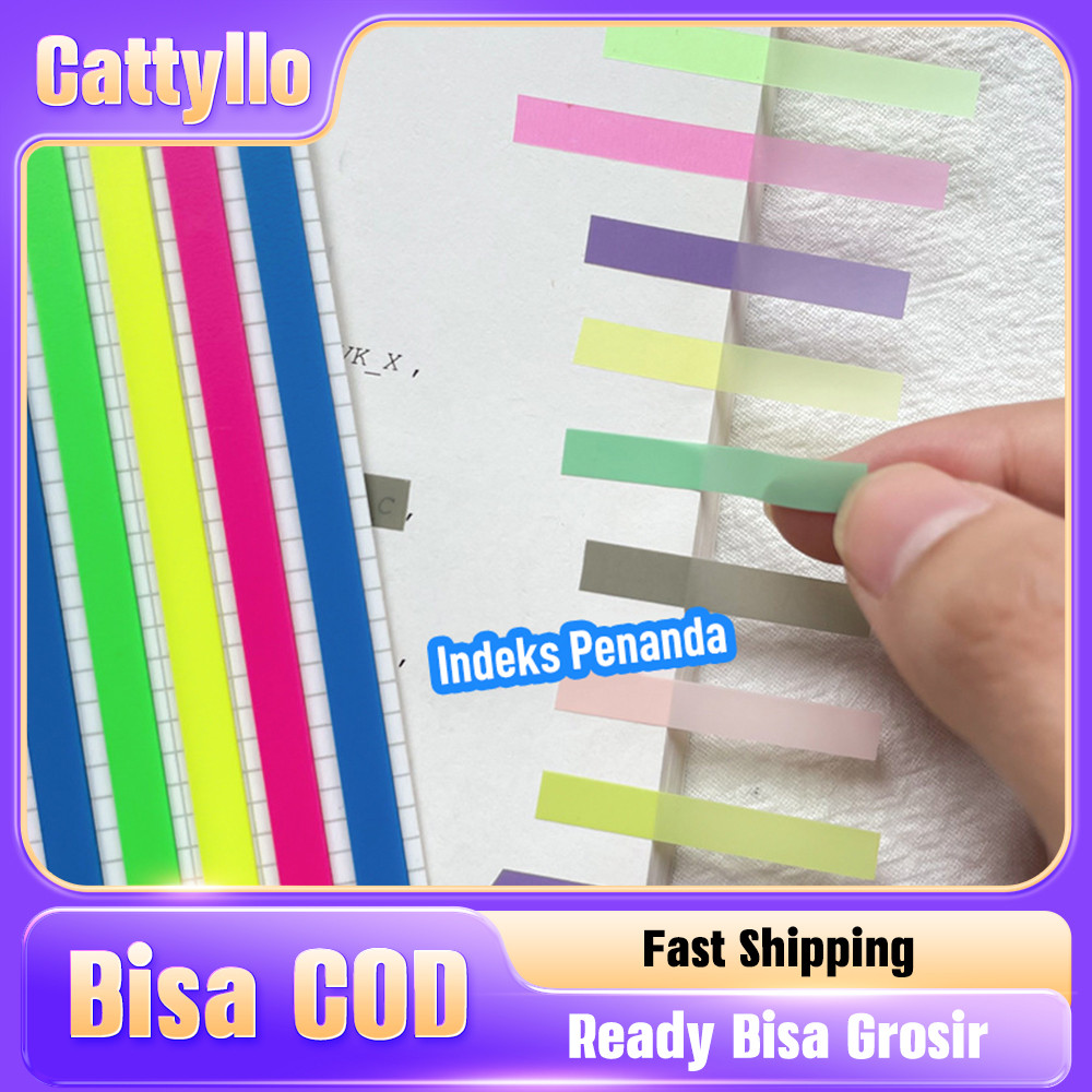 

Indeks Mark Penanda Strip Lucu Kertas Pembatas Tipis Bergambar Label Gradasi dan Transparan untuk Kantor dan Pelajar