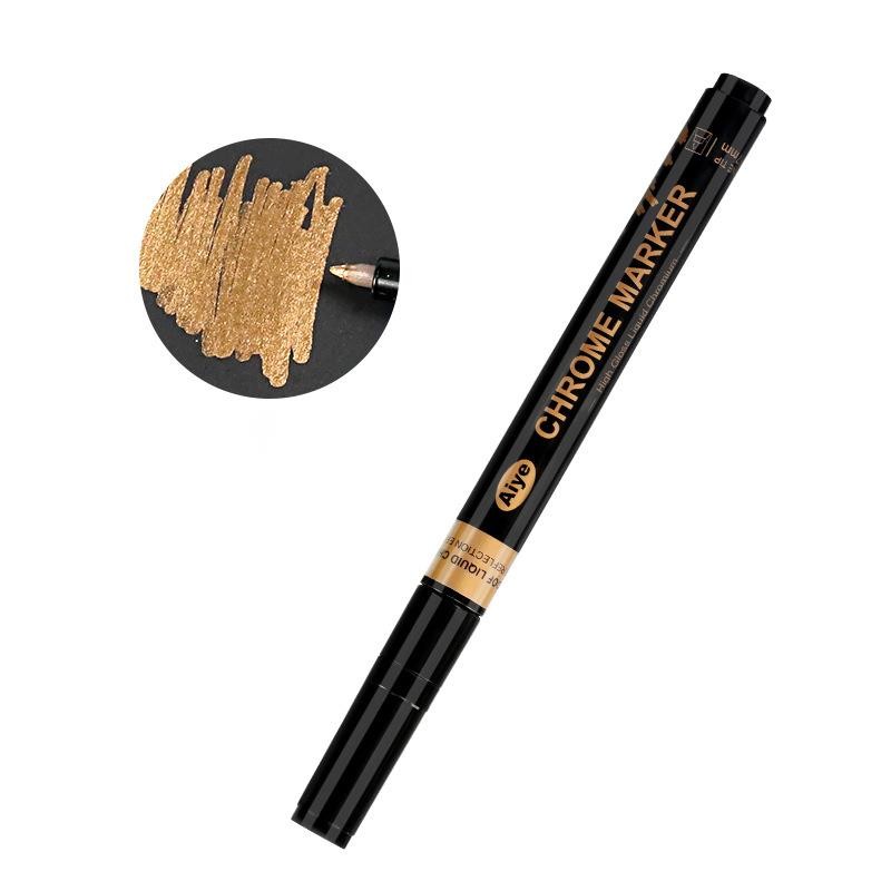 

1Pcs Chrome Mirror Marker Silver Marker Liquid Pen For Cards Posters Rock Mugs Ceramic Glass Metallic DIY Stamp Scrapbooking