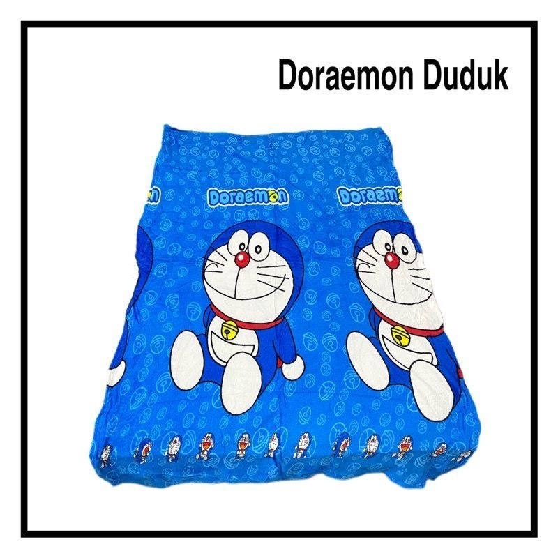 Selimut Tidur jumbo Anak Karakter doraemon duduk Ukuran 150x190 Terbaru