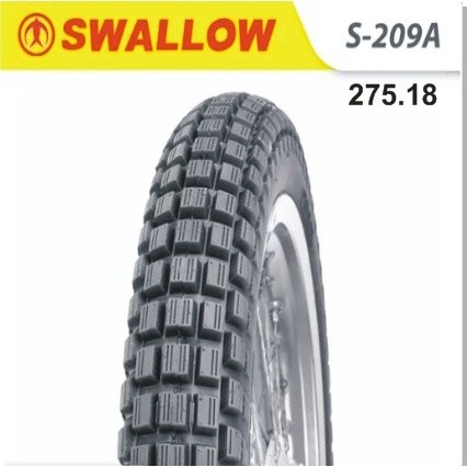 Ban Motor Merk Swallow Biasa Tipe S209 Trail Ukuran 275 Ring 18 Bukan Ban Tubeless