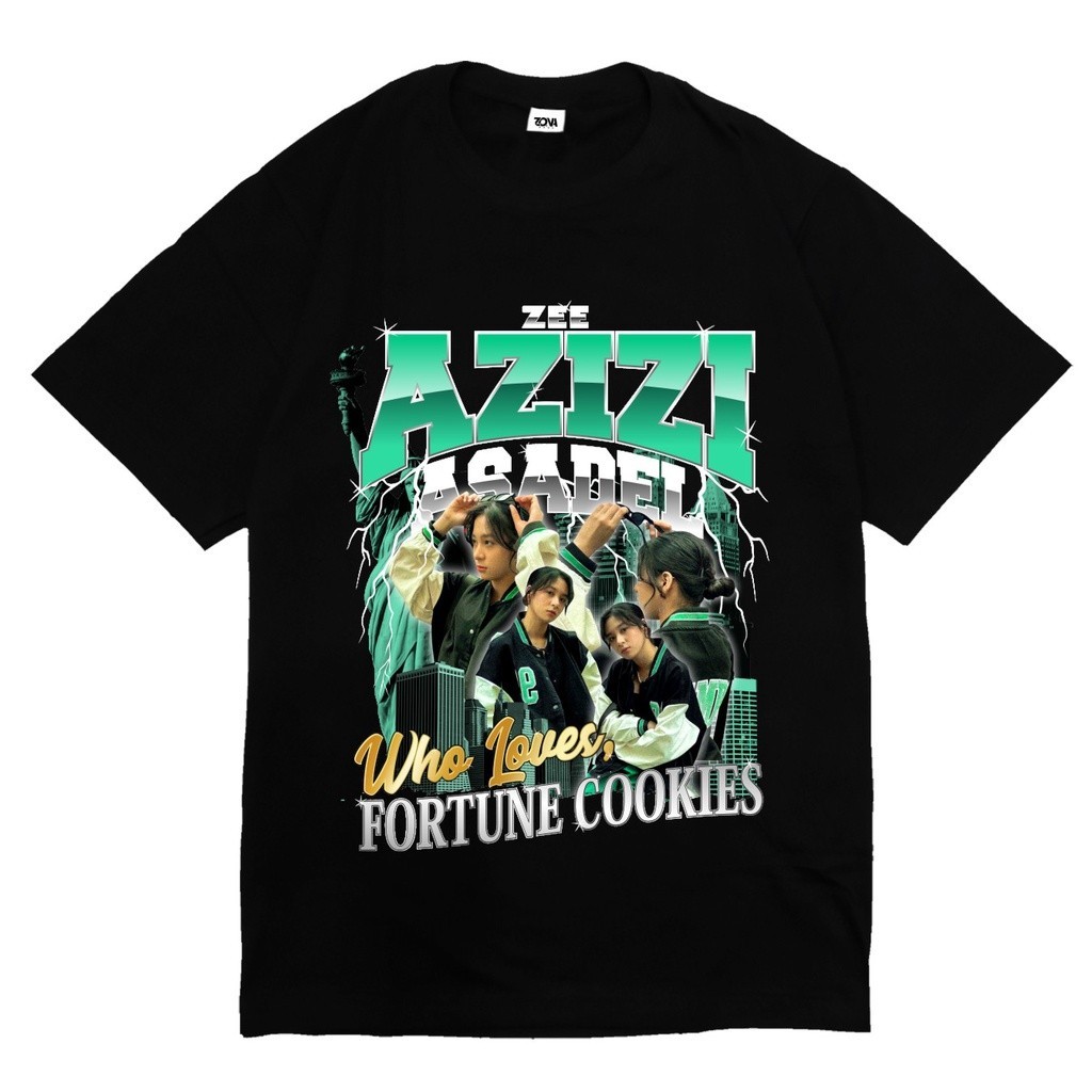 [COD]  Rumah Kaos Trendi KAOS ZEE JKT48 NEW ERA AZIZI ASADEL  - BOOTLEG CONCEPT TEES VINTAGE TSHIRT 
