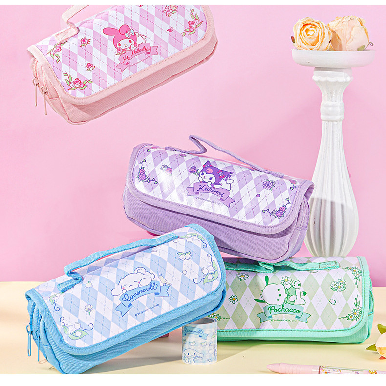 

Sanrio Pencil Case Large Capacity Pencil Pouch Handheld Pen Bag for School Teen Girl Boy Men Women