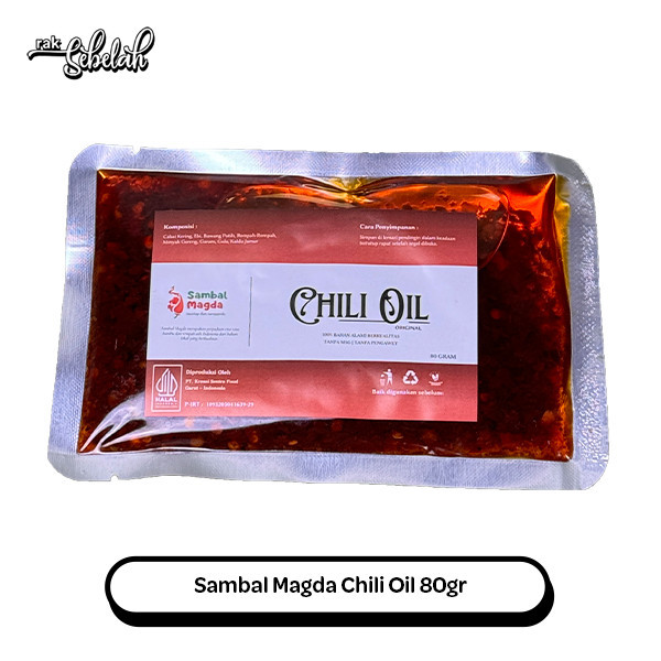 

Sambal Magda Chili Oil 80g - No MSG | Lauk Makan Instan | Minyak Cabai Pedas Premium | Rak Sebelah